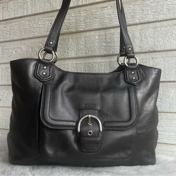 COACH Metallic Campbell Large Tote Laptop Work Bag 24961 Gallery Ava City - Picture 1 of 12